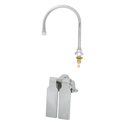 T&S Brass B-0509-D127XV12 Double Pedal Valve - 1.2 GPM Dummy Gooseneck