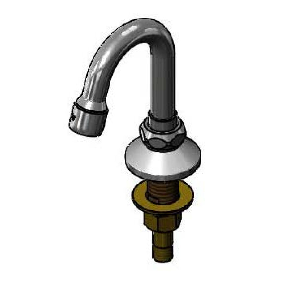 T&S Brass B-0520-01 Swivel/Rigid Gooseneck - BP-T Outlet (Deck Mount)
