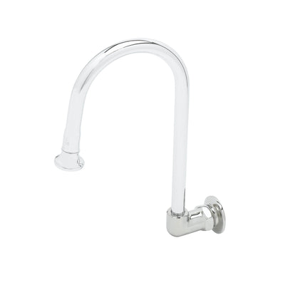 T&S Brass B-0535 Rigid Gooseneck Spout w/ Rose Spray