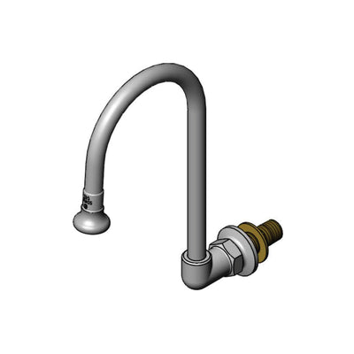 T&S Brass B-0536-NPL Rigid Gooseneck - Wall Mount & Inlet Kit