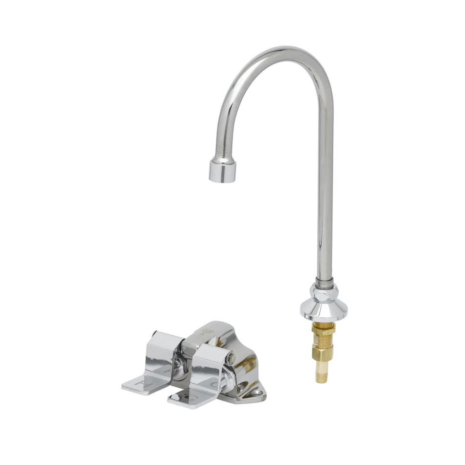 T&S Brass B-0546-133XLF15 Dummy Gooseneck - 1.5 GPM Laminar & Swivel/Rigid