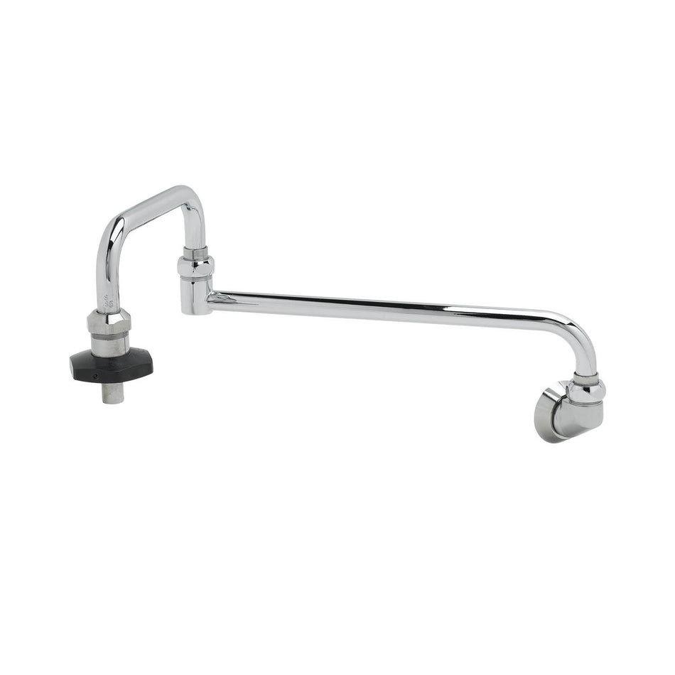 T&S B-0580 Splash Mount Pot Filler Faucet w/ 18" Double Jointed Swing Nozzle