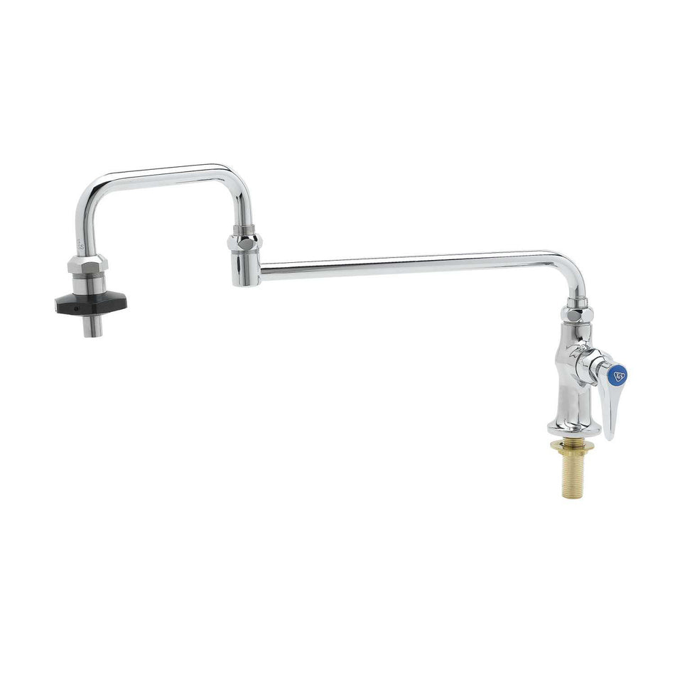 T&S B-0590 Deck Mount Pot Filler Faucet w/ 18" Double Jointed Swing Nozzle