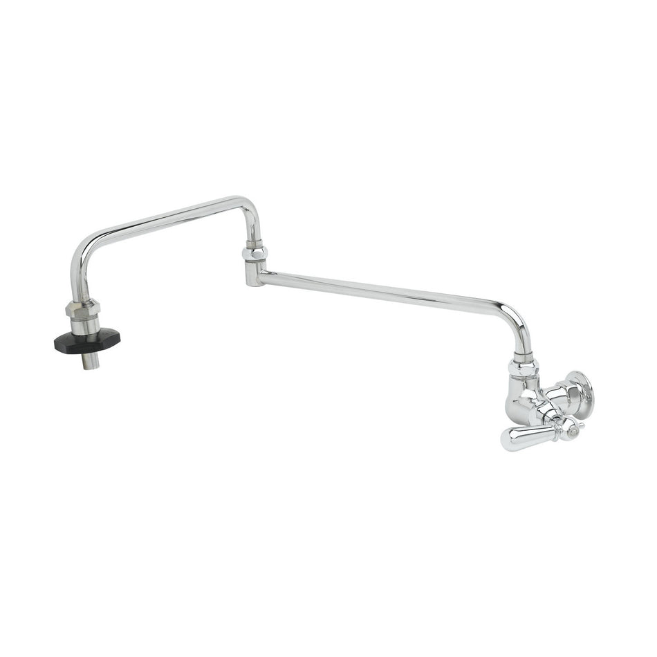 T&S Brass B-0592-26-CH Pot Filler - 26" Double-Joint & Club Handle
