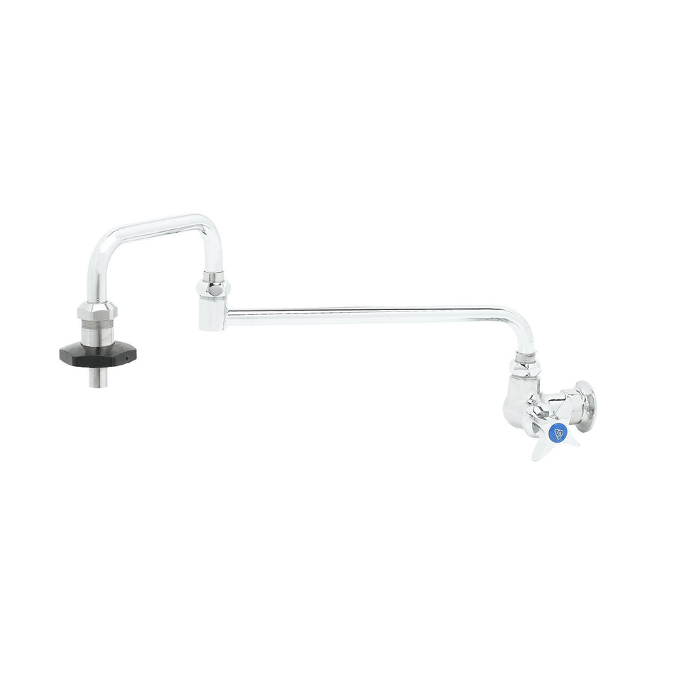 T&S Brass B-0592-CR Pot Filler - Cerama & 18" Double-Joint Nozzle