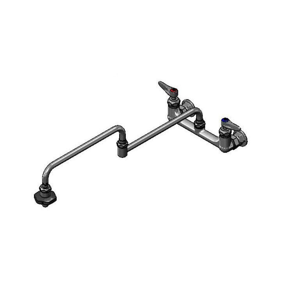 T&S Brass B-0598-CR Pot Filler - Ceramas & 24" Double-Joint Nozzle