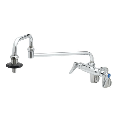 T&S Brass B-0599-CR Double Pantry Faucet - 18" Double-Joint & Ceramas