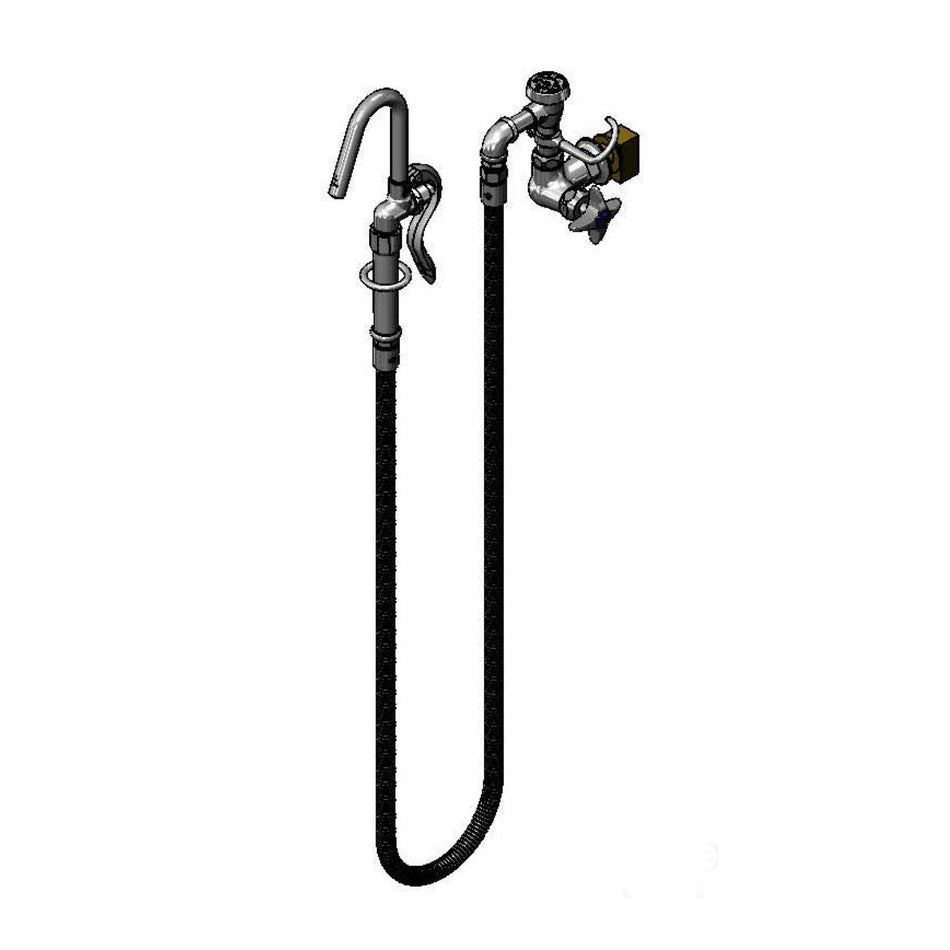 T&S Brass B-0605-CR-EK Pot Filler - Ceramas & Inlet Nipple Kit