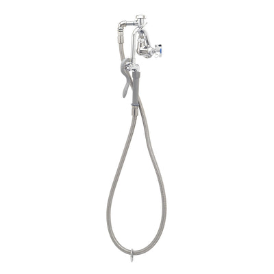T&S Brass B-0605-H Pot Filler - Hot Index & Self-Closing Nozzle