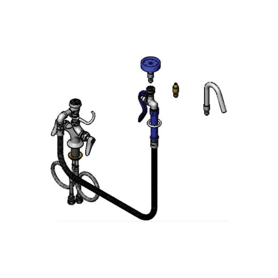 T&S Brass B-0607-CR-QDSV Pot & Kettle Filler - Ceramas & QD Nozzles