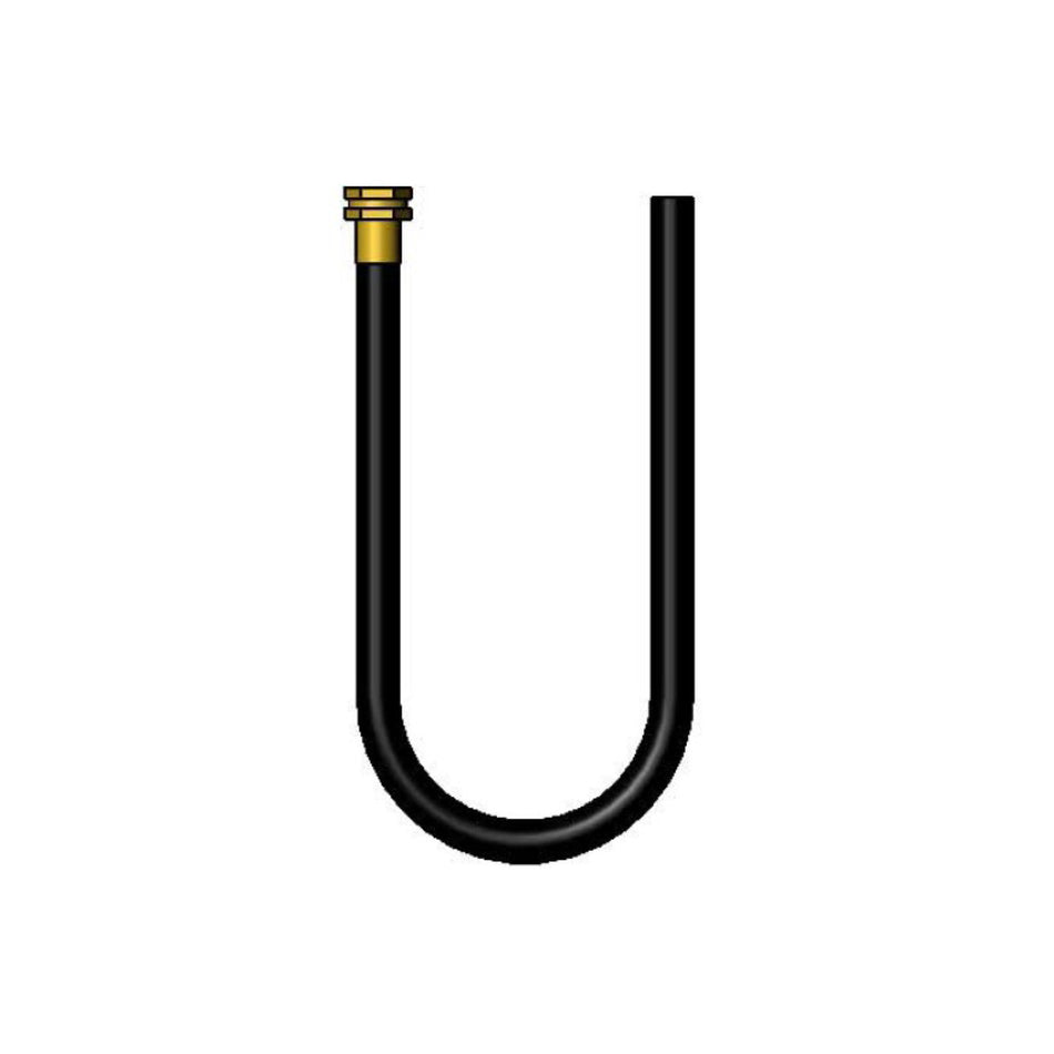 T&S B-0618-02 4 ft Hose w/ Garden Hose Inlet & Plain Outlet, Reinforced PVC