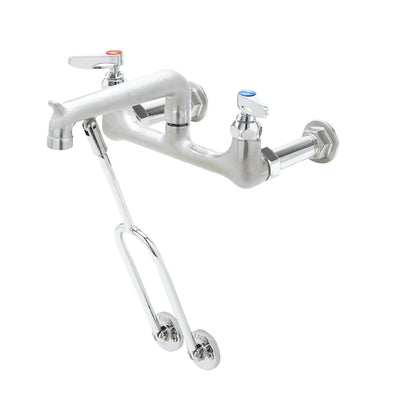 T&S Brass B-0650-RGH Service Sink Faucet - Wall Brace & Rough Chrome