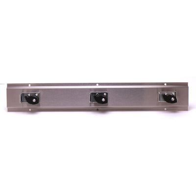 T&S Brass B-0653 Mop Hanger - Stainless Steel 17 Inch with 3 Spring-Loaded Rubber Grips