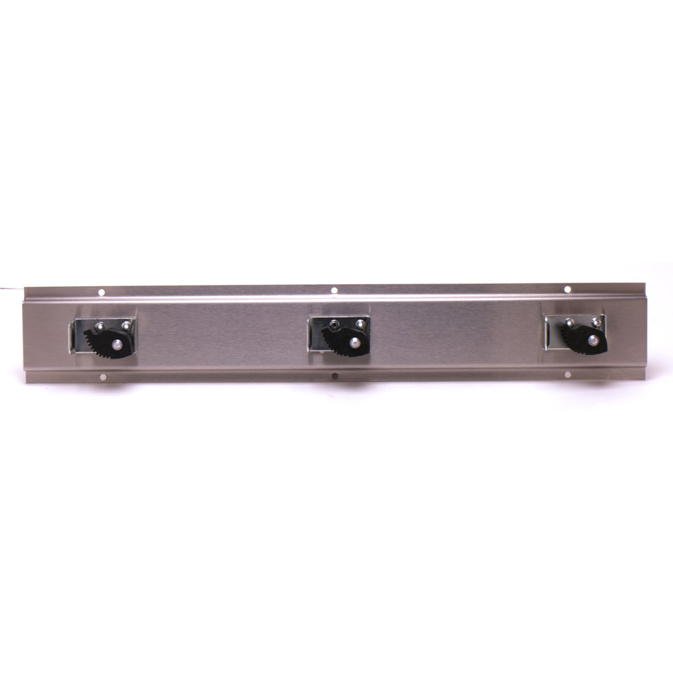 T&S Brass B-0653 Mop Hanger - Stainless Steel 17 Inch with 3 Spring-Loaded Rubber Grips