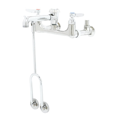 T&S Brass B-0656-POL Service Sink Faucet - Integral Stops (Polished)