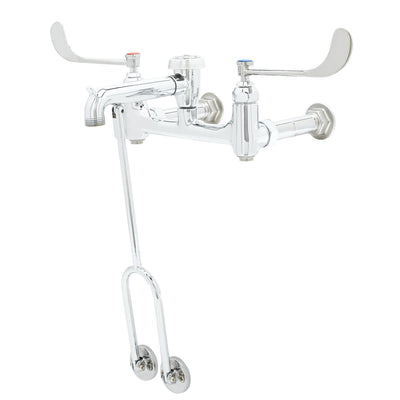 T&S Brass B-0657-BST Service Sink Faucet - Wrist Handles & Built-In Stops