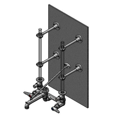 T&S Brass B-0662 Service Sink Faucet - Inverted Inlets (Exposed Ceiling)