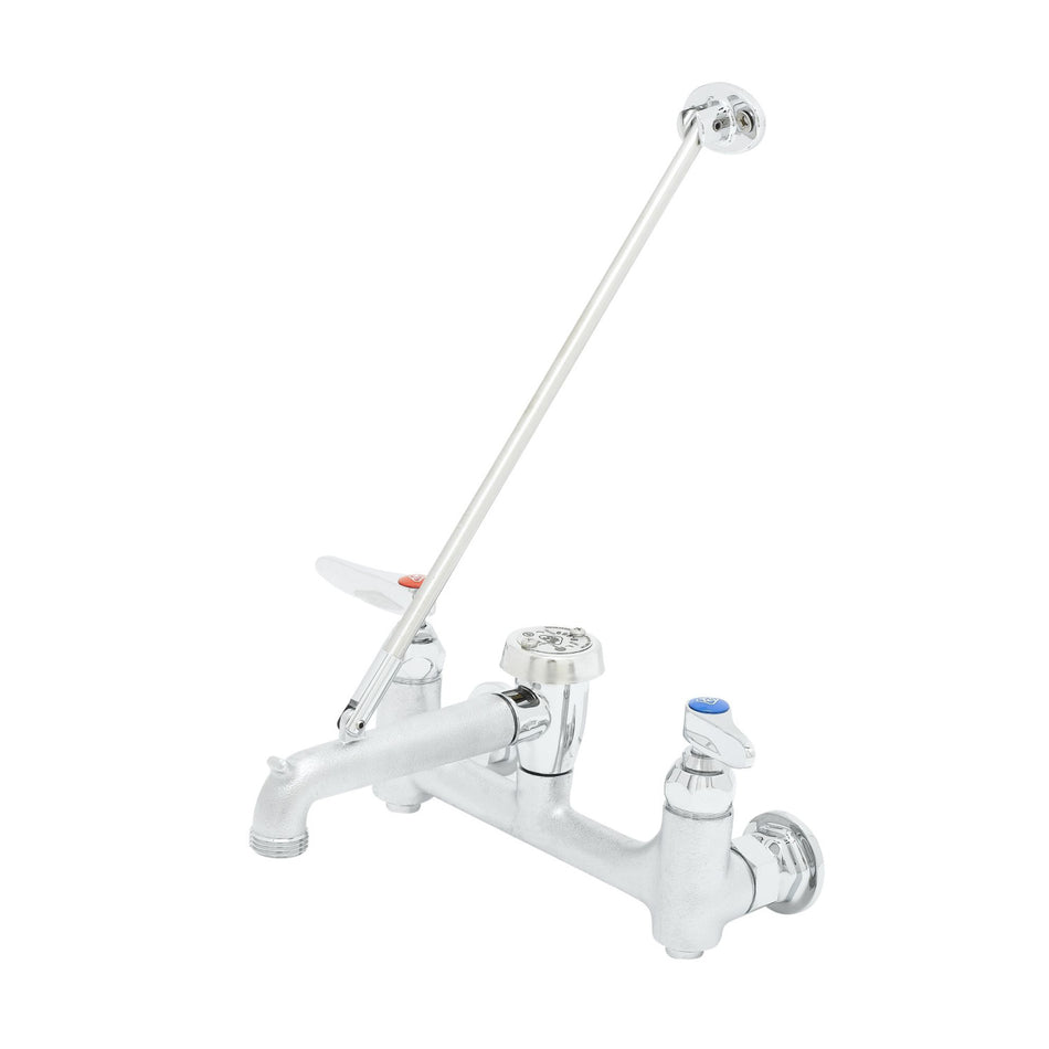 T&S B-0665-BSTR Service Sink Faucet, Vacuum Breaker Nozzle, Rough Chrome