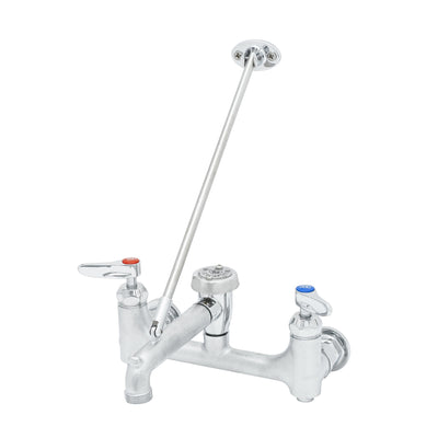 T&S Brass B-0665-CR-BSTR Service Sink Faucet - Cerama Cartridges Built-In Stops Lever Handles