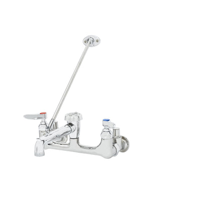 T&S Brass B-0666-POL Service Sink Faucet - 8" Centers & Integral Stops