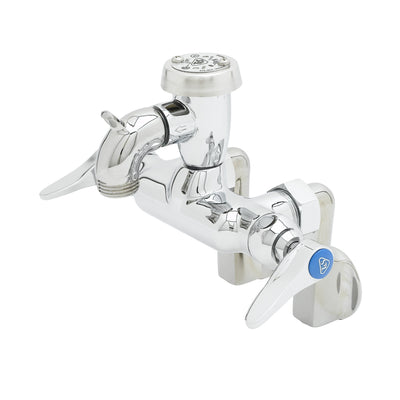 T&S Brass B-0670-01 Service Sink Faucet - Adjustable Centers & Pail Hook
