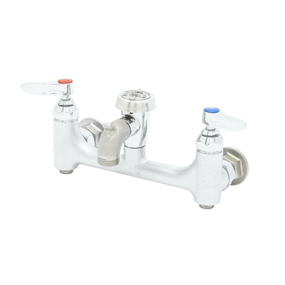 T&S Brass B-0674-BSTR Service Sink Faucet - Built-In Stops & Rough Chrome