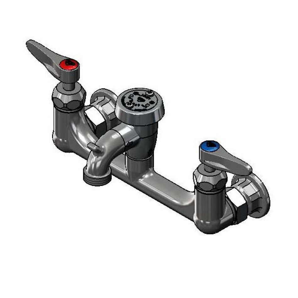 T&S Brass B-0674-CR-POL Service Sink Faucet - Ceramas & Polished Chrome