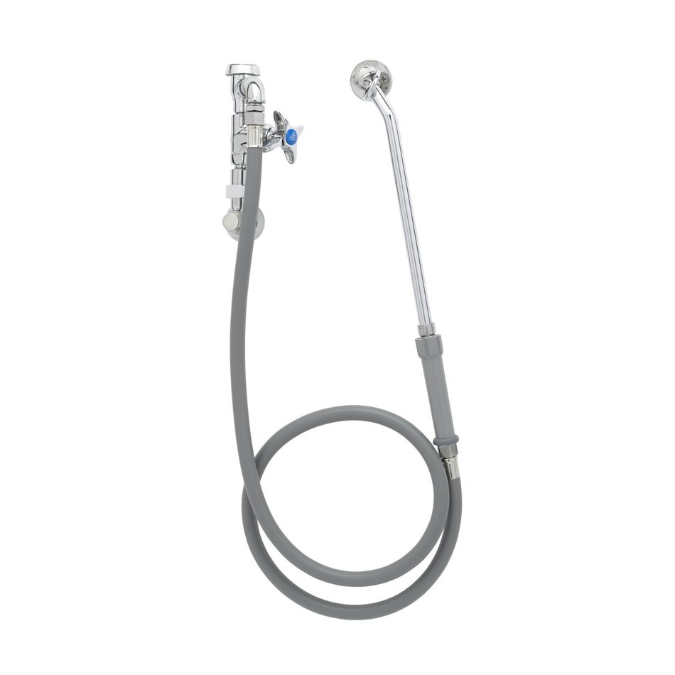 T&S Brass B-0679 Bedpan Washer - Loose Key Angle Inlet & Extended Spray