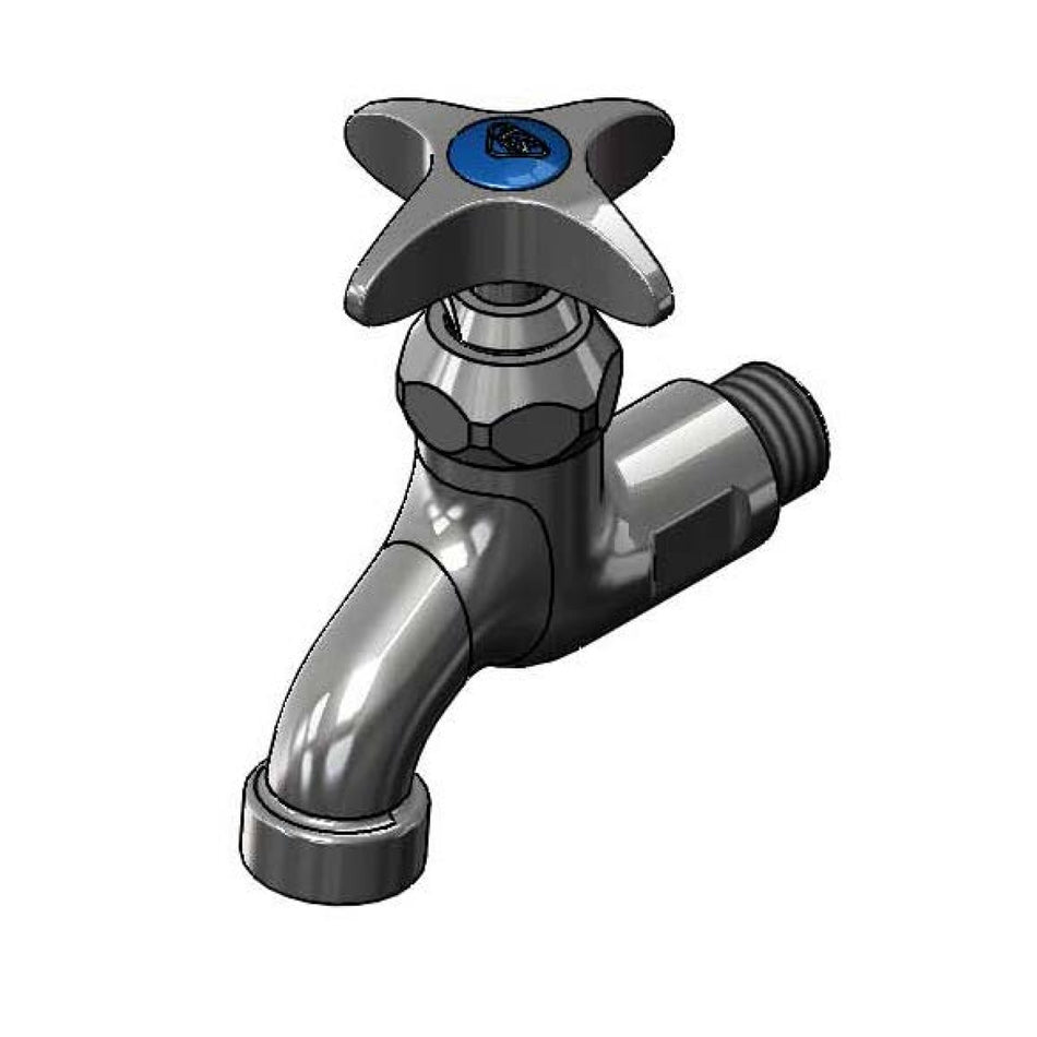 T&S B-0703 Splash Mount Single Sink Faucet - 3 1/4" Spout, Single Hole