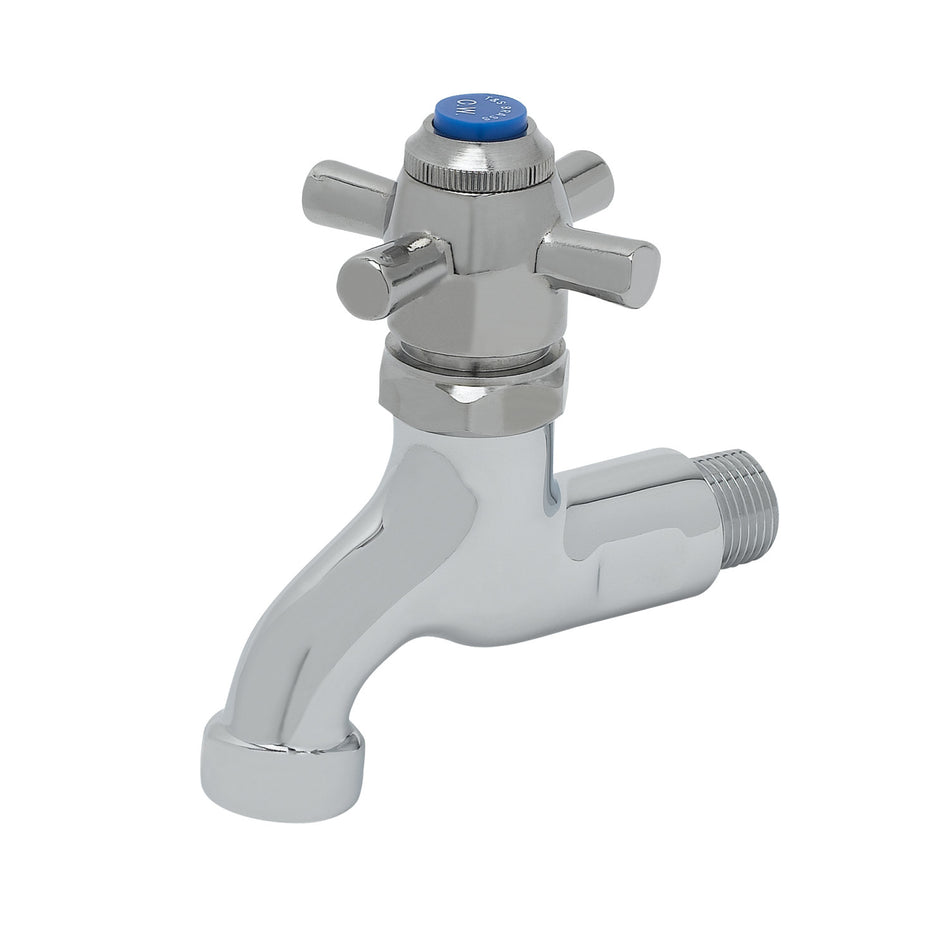 Sill Faucet, Self-Closing, 1/2" NPT Male Inlet, Plain-End Outlet