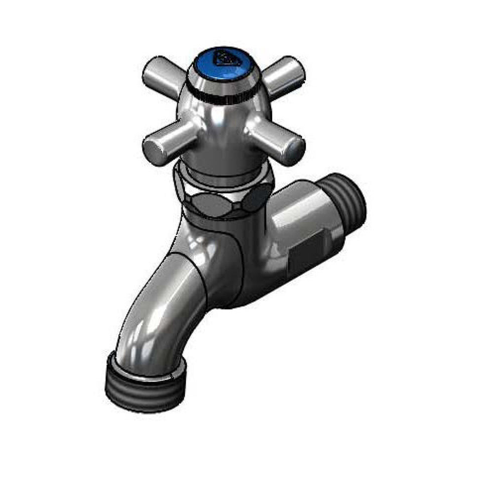 T&S B-0709 Splash Mount Single Sink Faucet - 3 1/4" Spout, Single Hole