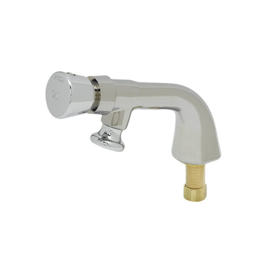 T&S Brass B-0806 Single Temp Metering Faucet - Rosespray & Push Button