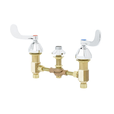 T&S Brass B-0866-04-LN Deck Mount Faucet Base - 1/4-Turn & 8" Centers