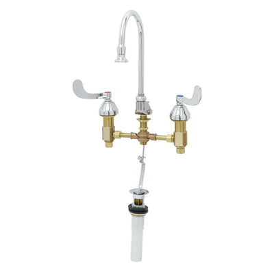 T&S Brass B-0868-04 Concealed Medical Faucet - 8" Centers & Rosespray