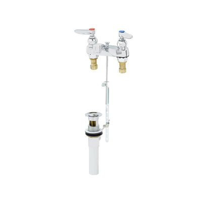 T&S Brass B-0870 Centerset Lavatory Faucet - 4" Centers & Pop-Up Assembly
