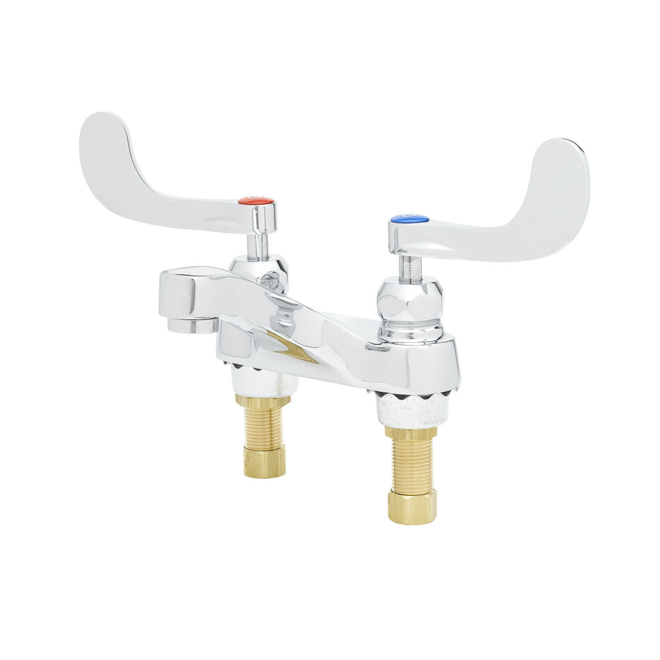 Lavatory Faucet, 4" Deck Mount, Ceramas, 0.5 GPM VR Spray Device, 4" Handles & VR Screws