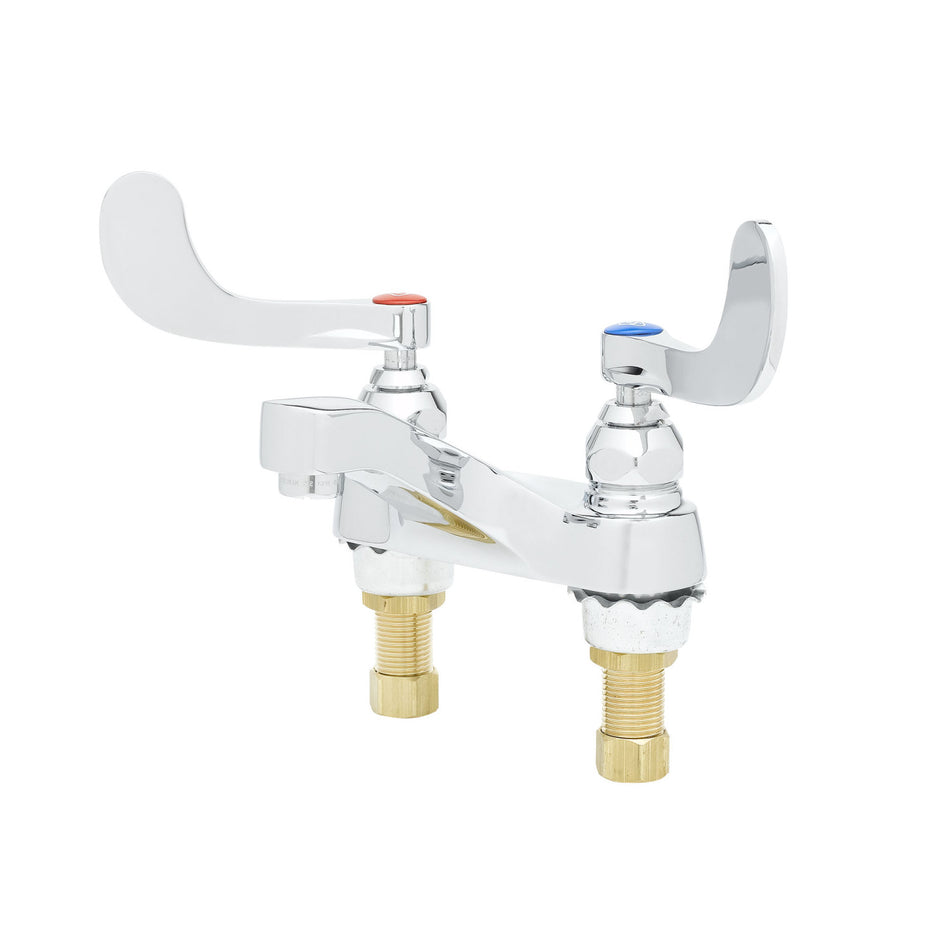 T&S B-0890 Deck Mount Lavatory Faucet w/ 4" Wrist Action Handles
