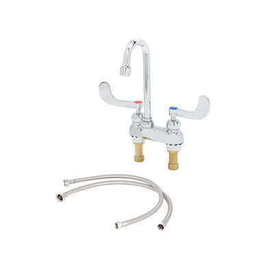 T&S Brass B-0892-CR-KIT Medical Faucet Kit - Ceramas & 24" Flex Supplies