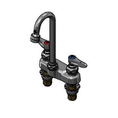 T&S Brass B-0896 Medical Faucet - Swivel/Rigid Gooseneck & Lever Handles