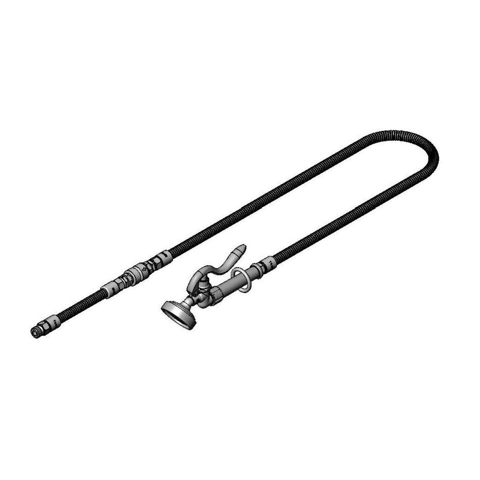 T&S Brass B-0950-VB Angle Spray Assembly - 72" Hose & Vacuum Breaker