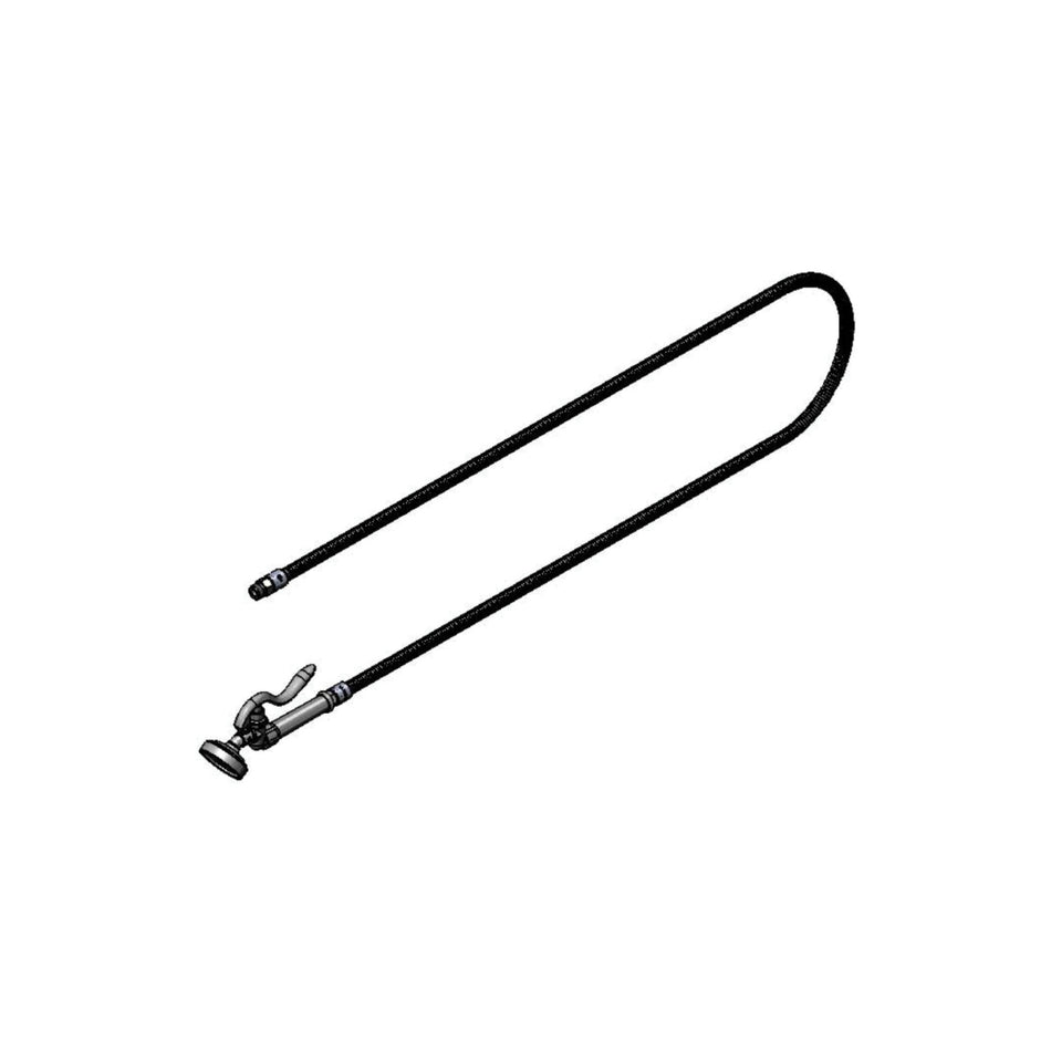 T&S Brass B-0952 Angle Spray Assembly - 96" SS Flex Hose