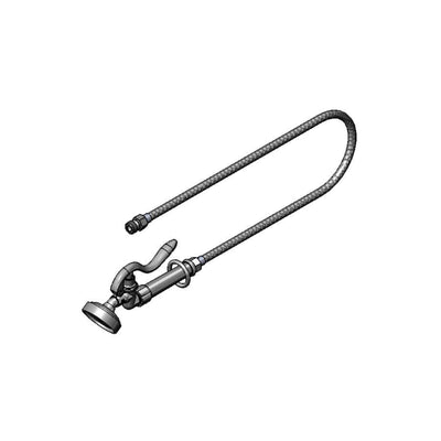 T&S Brass B-0958 Spray Assembly - 3' Clear Vinyl Hose & Angle Valve