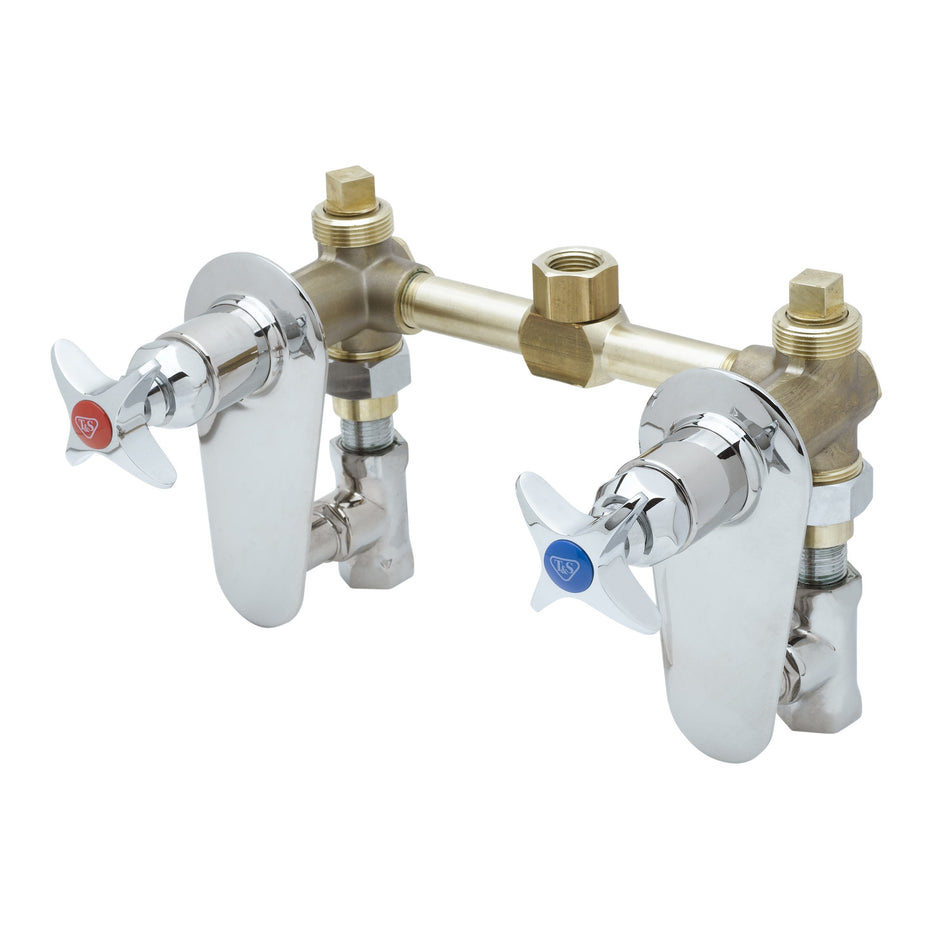 T&S Brass B-1035-ST Concealed Bypass Mixing Valve - Integral Stops