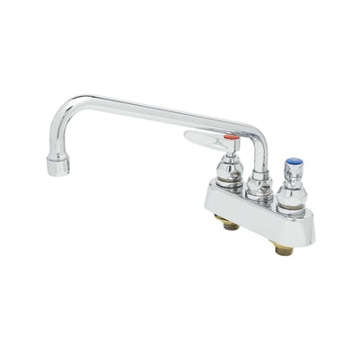 T&S Brass B-1102 Deck Mount Faucet - 3-1/2" Centers & 10" Spout