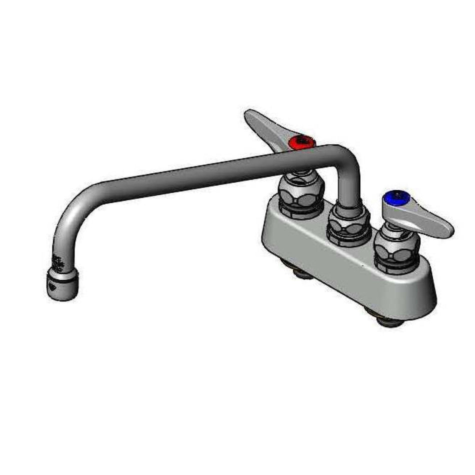 T&S B-1103 Deck Mount Faucet w/ 12" Swing Nozzle