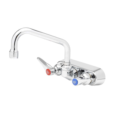 T&S Brass B-1105 Splash Mount Workboard Faucet - 6" Swing Nozzle