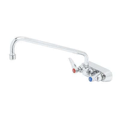 T&S Brass B-1108 Splash Mount Workboard Faucet - 12" Swing Nozzle