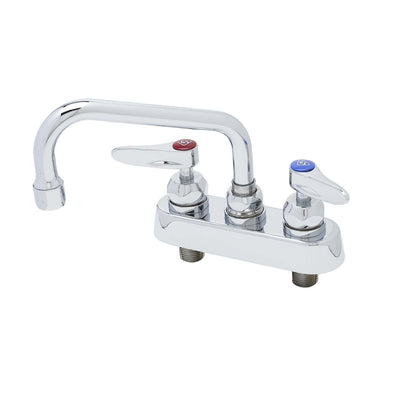T&S Brass B-1111-CR Deck Mount Workboard Faucet - 8" Centers & Ceramas