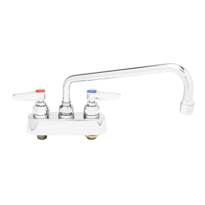 T&S Brass B-1112 Deck Mount Workboard Faucet - 10" Swing Nozzle