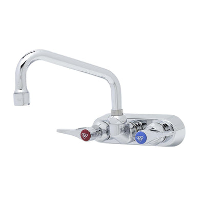 T&S Brass B-1115-CR Wall Mount Workboard Faucet - 4" Centers & Ceramas